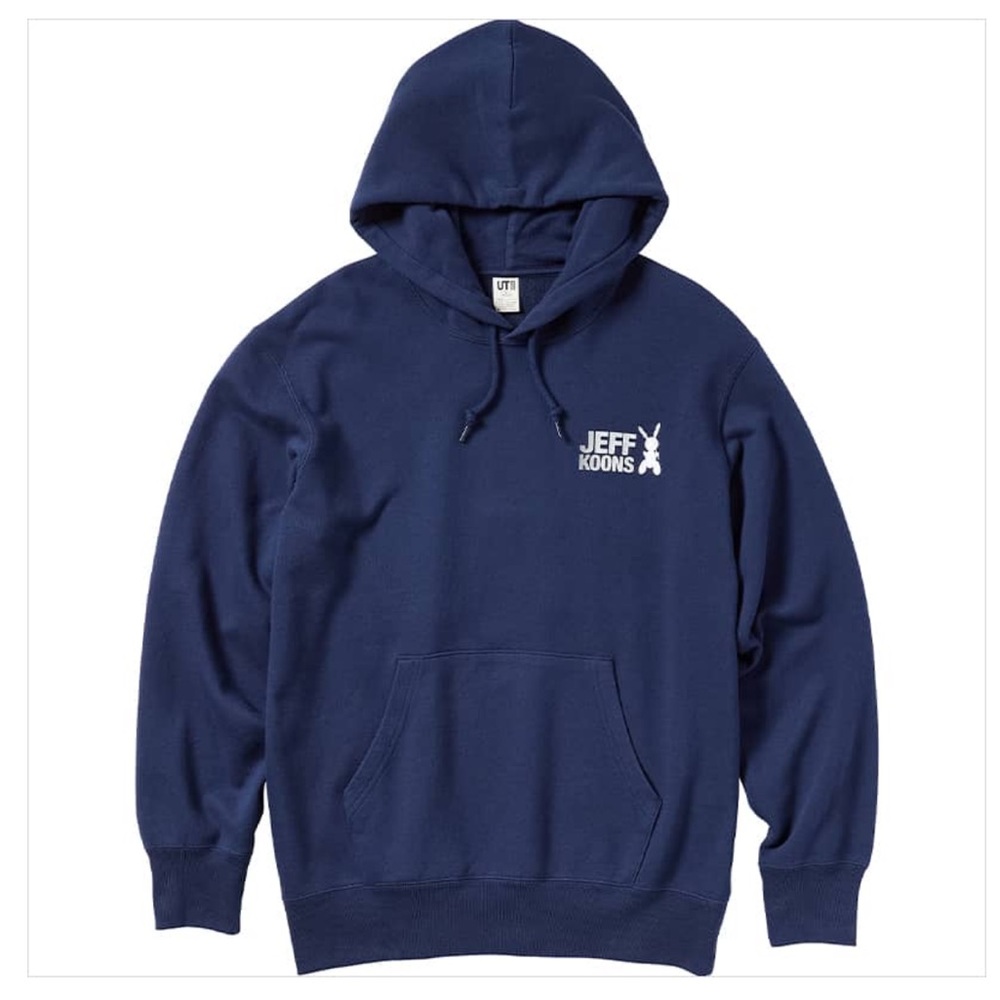 Jeff Koons Rabbit 1986 X Uniqlo Navy Hoodie